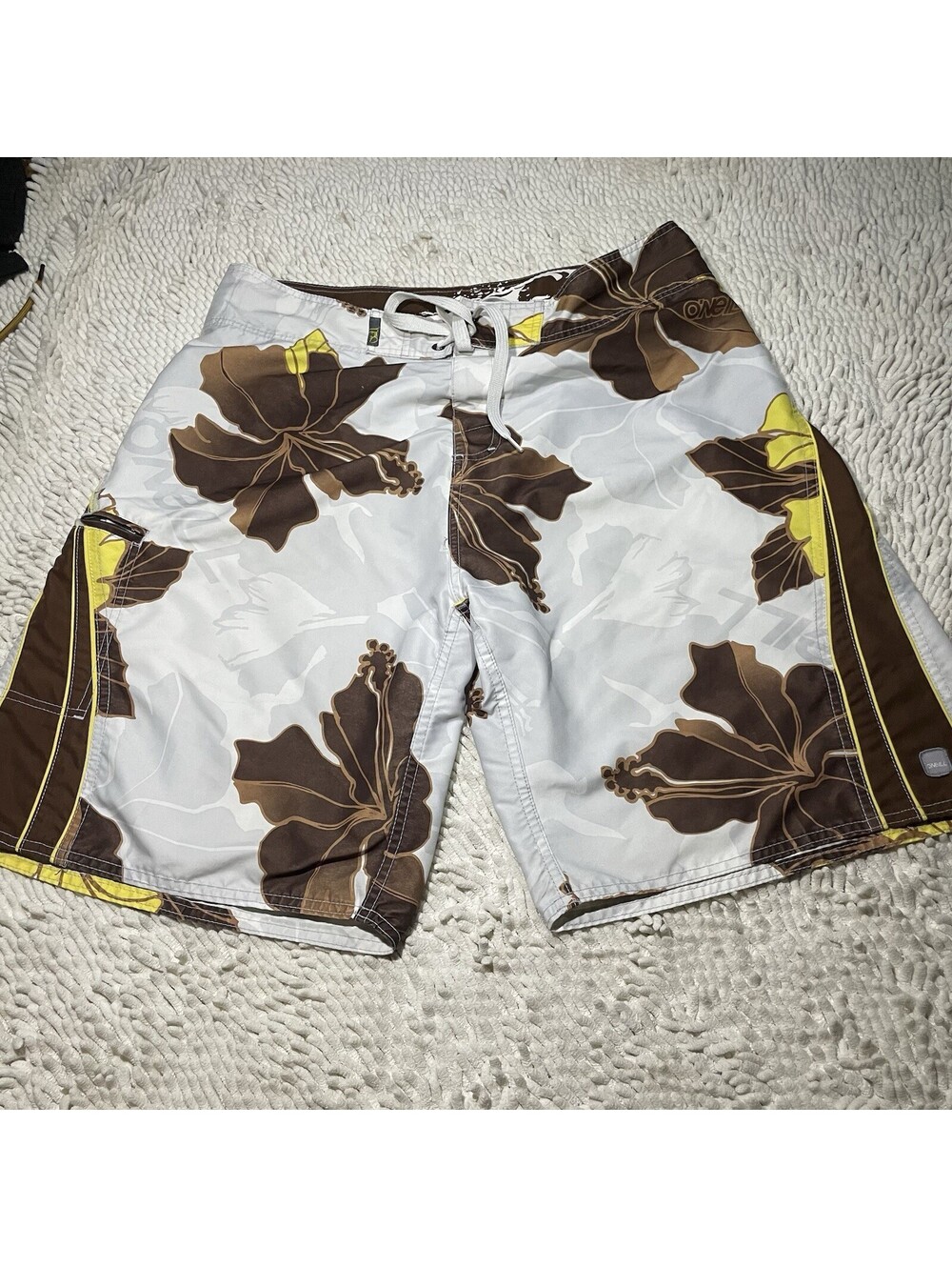 O’Neil Board Shorts Y2K Loose Fit Board Shorts Mens Size 36 Floral Swim Trunks